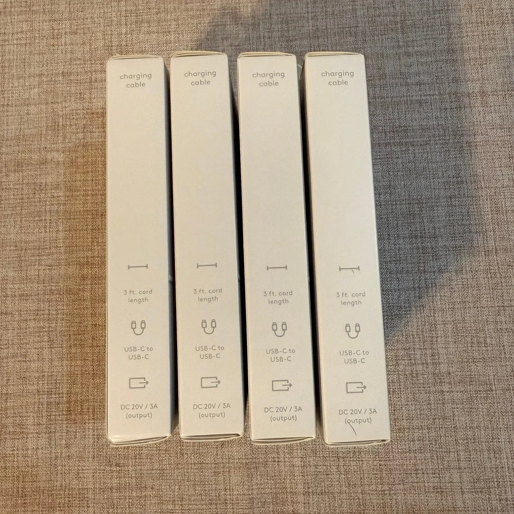 Heyday USB-C to USB-C 3ft Cables - 4 pk‎ bundle - NEW